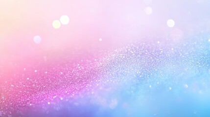 Glitter background in pastel delicate silver and white tones de-focused.
