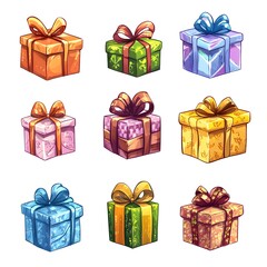 set of gift boxes