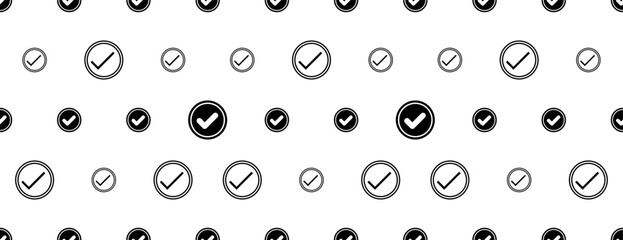Check Mark Icon Seamless Pattern M_2205002