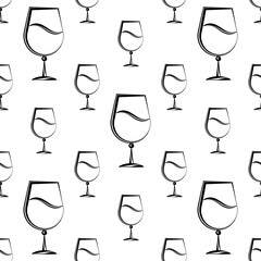 Drink Juice Glass Icon Seamless Pattern M_2205001