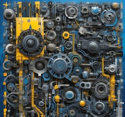 Illustration of abstract technology background.