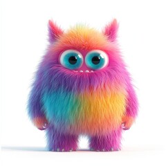 Fototapeta premium Monster illustration colorful creature.