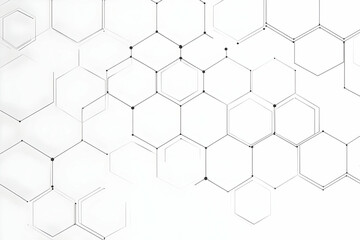 Naklejka premium Abstract Hexagonal Pattern Creates a Modern Technological Background Design Seamlessly with Geometric Shapes.