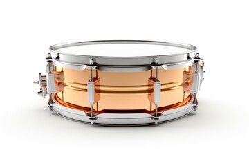 Drum snare drums percussion white background.