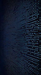 Blue LED Wall Display Creates Stunning Visual Effects with its Patterned Lights