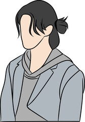 person with grey hoodie