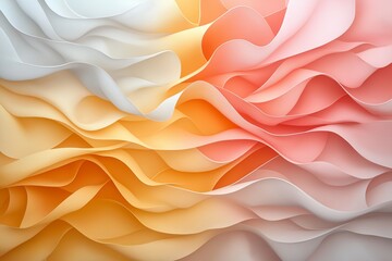 Obraz premium Subtle waves of color dance in a harmonious blend of warm and cool hues creating an abstract delight for the senses. Generative AI