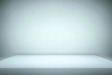 Empty Light Blue Studio Table Background Creates a Serene and Minimalist Atmosphere Perfectly