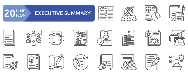 executive summary icon sheet