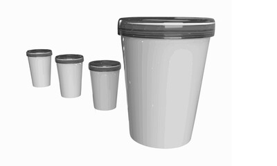 coffee cup isolated on white