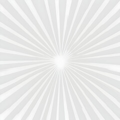 White Radial Stripes Converge to Bright Center on Soft Gray Background Creates Modern Abstract Design