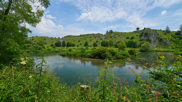 Eselsburger Tal und Brenz, Herbrechtingen, Schw&auml;bische Alb, Deutschland