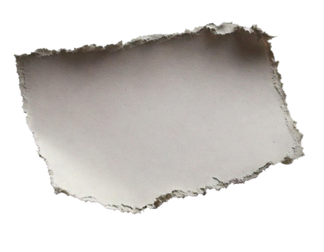 PNG isolated on transparent white background, torn white paper edge, realistic design, clean texture, ripped border, jagged details, seamless overlay, versatile usage, perfect for creative visual proj