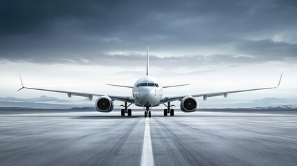 Airplane at the Airport Ready for Departure