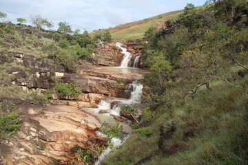 cachoeira sete quedas, em uiramutã, roraima