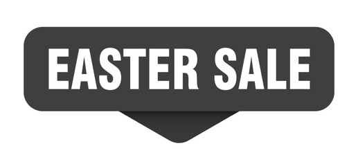 easter sale sticker. easter sale sign on transparent background