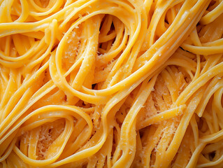Close-up Italian spaghetti. Food photography.