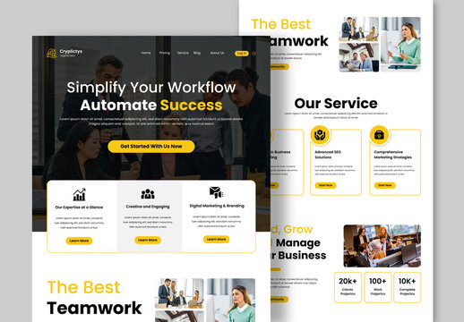 Creative Business Landing Page Design Template