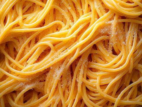 Close-up Italian spaghetti. Food photography.