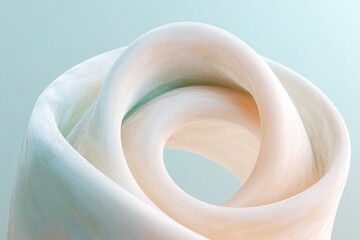 A vibrant spiral of luminous light in soothing green and blue hues conveys a sense of focus and mindfulness, set against a neutral gradient background with ample space for text