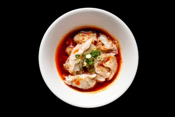 Spicy Dumplings with Green Onions