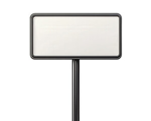 Fototapeta premium Blank street sign isolated on transparency background, perfect for customization or signage needs. This versatile image can be used in various design projects