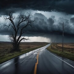 Tense Journey on a Stormy, Slick Road.jpeg