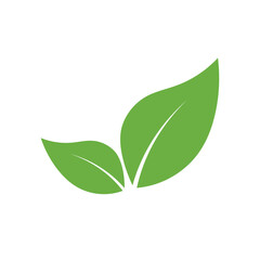 Leaf Logo Icon Graphic Background Template