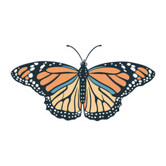 Obraz premium Colorful Butterfly Vector Style Illustration Clip Art