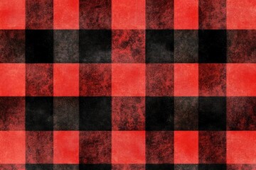 Red and black seamless plaid background tartan checkered.