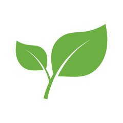 Leaf Logo Icon Graphic Background Template