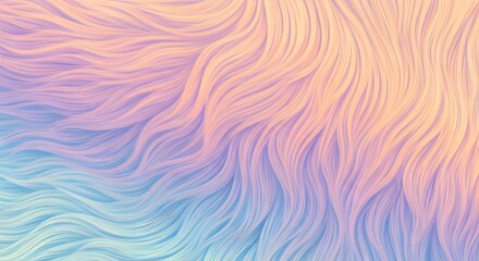 Obraz premium A fluffy pelt background with pastel tones of peach, baby blue, and lilac, gently blending together, AI Generated