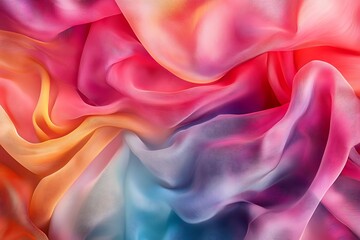 Obraz premium abstract background of colored silk or satin luxury fabric texture can use as wallpaper