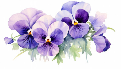 iris flower isolated on white background