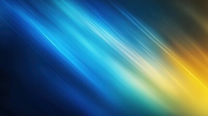 Fototapeta premium Vector aurora with soft transitions between blue and yellow, ideal for modern branding backgrounds.
