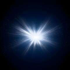 Abstract Background with Bright Light Rays Radiating Outward Dynamically and Gracefully