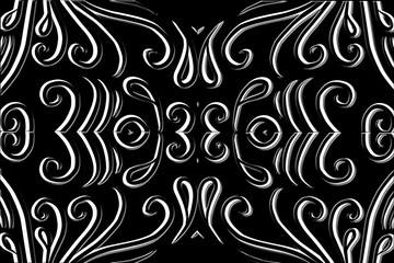Fototapeta premium Beautiful classic design colourful background with flower leaf line art pattern of indonesian culture traditional batik 