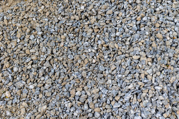 Natural stone gravel texture of various sizes and colors