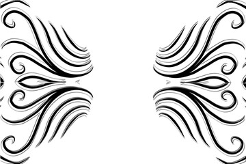 Beautiful classic design colourful background with flower leaf line art pattern of indonesian culture traditional batik	