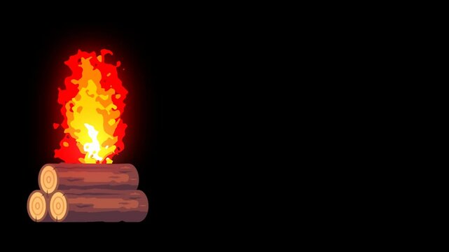 camp fire suitable for presentation background