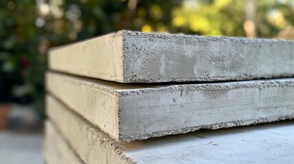 Stacked Concrete Slabs - Construction Materials