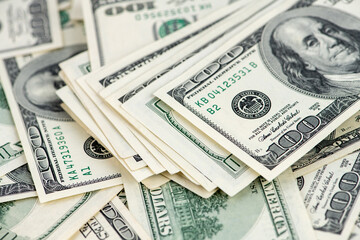 Background of 100 dollar bills