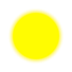 yellow circle blurred sun design vector illustration