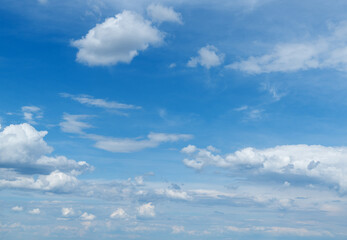 Fototapeta premium Blue sky with white clouds.