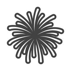 firecracker explosion icon design vector illustration on white background