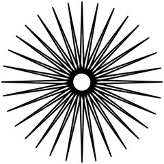 Obraz premium Yoga, sun, Chakra, mandala, hand-drawn pencil drawing, illustration, black, transparent background, PNG