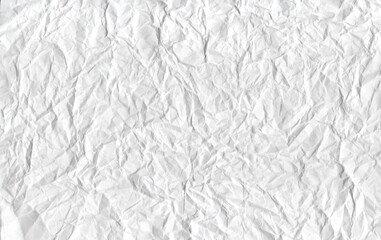 Crumpled grey rice paper texture. Abstract light background with wrinkled cardboard texture. Vector illustration horizontal fold crumpled empty white paper template for posters and banners.