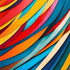 Abstract vector background from strips of a color cardboard.The illustration contains transparency and effects. EPS10