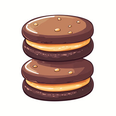 Ice Cream Sandwich Cookie vector illustration 