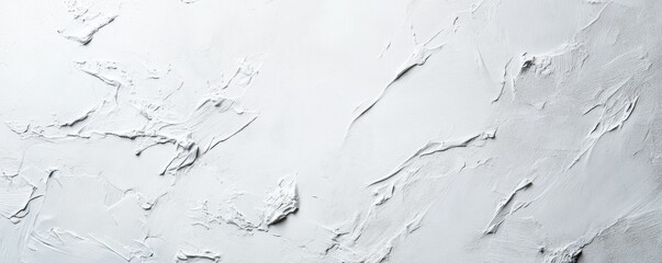 Abstract white textured plaster background with brush strokes and rough surface